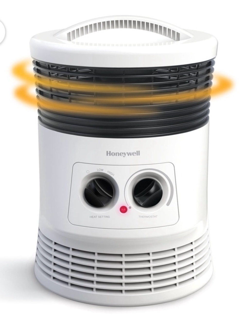 Honeywell Compact White Room Heater with Adjustable Controls